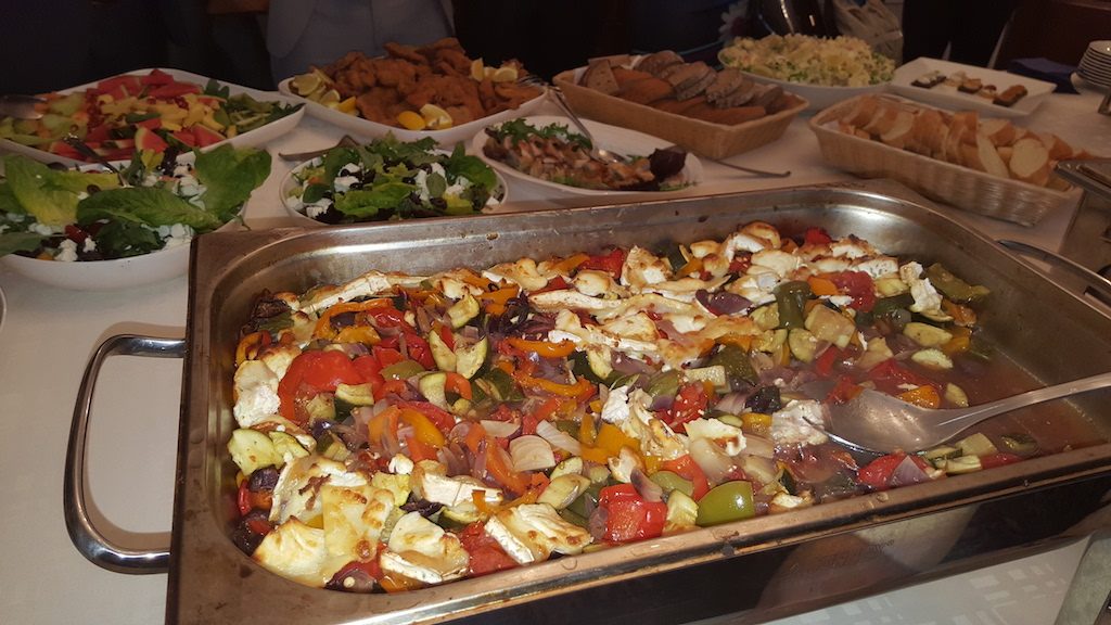 Part of the buffet dinner at the Czech Embassy